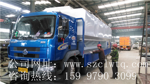 18-20吨车载式散装饲料罐车图片 18-20吨车载式散装饲料罐车图片