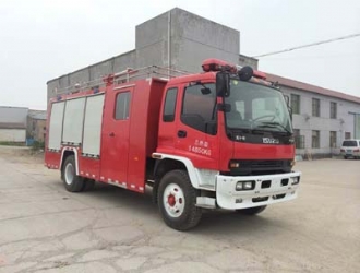 国四庆铃五十重卡4.5-5吨泡沫消防车