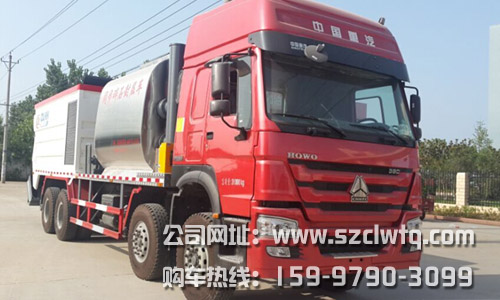 重汽豪沃前四后八沥青碎石同步封层车 重汽豪沃前四后八沥青碎石同步封层车