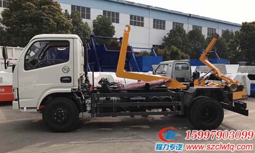 国五东风多利卡D6车厢可卸式垃圾车 国五东风多利卡D6车厢可卸式垃圾车