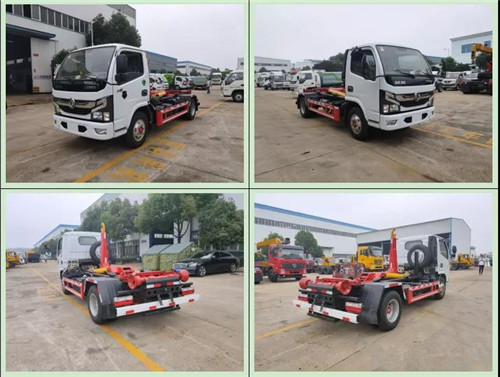 蓝牌东风多利卡国六勾臂垃圾车伸缩臂5方 蓝牌东风多利卡国六勾臂垃圾车伸缩臂5方