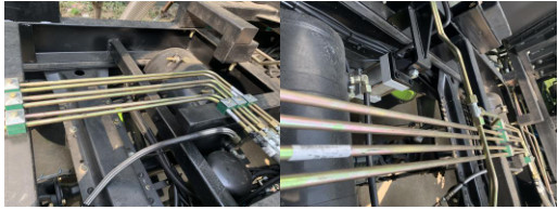 �����޷�����Һѹ�͹ܣ��ڱ����������ʣ���֤Һѹ��·��࣬���·�