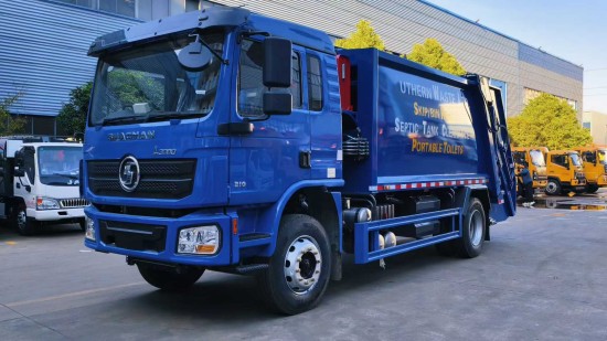 陕汽德龙出口型14立方压缩垃圾车图片 陕汽德龙出口型14立方压缩垃圾车图片